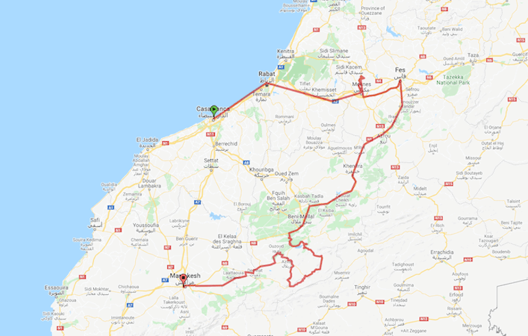 Beber Morocco travel itinerary