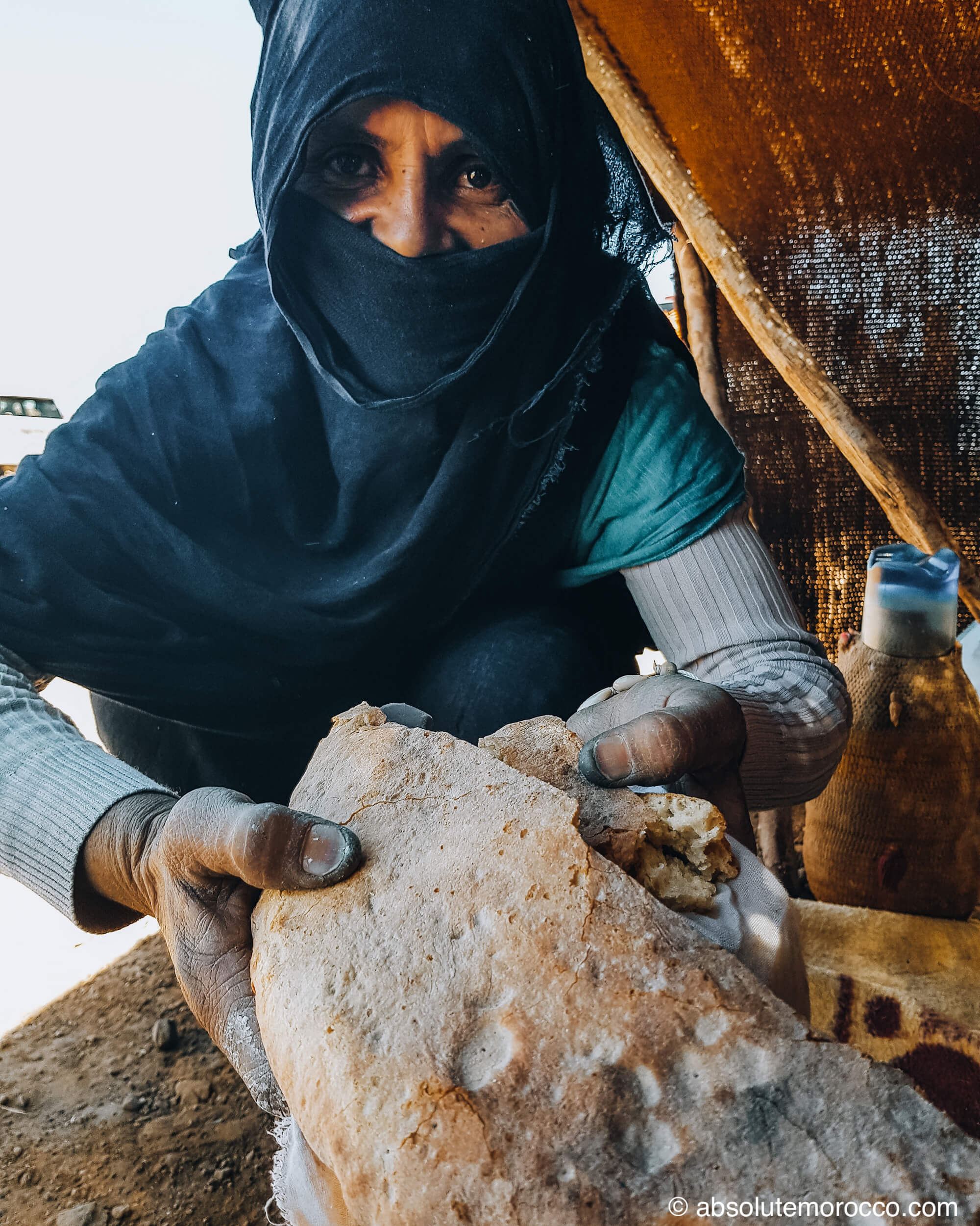 Nomad family, Erg Chigaga desert, Morocco