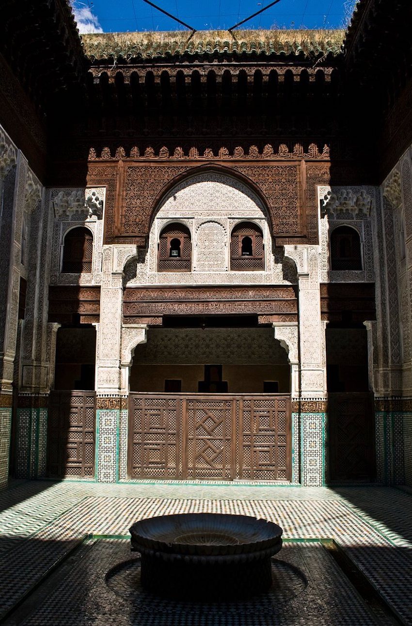 The Bou Inania Madrasa in Meknes, Morocco