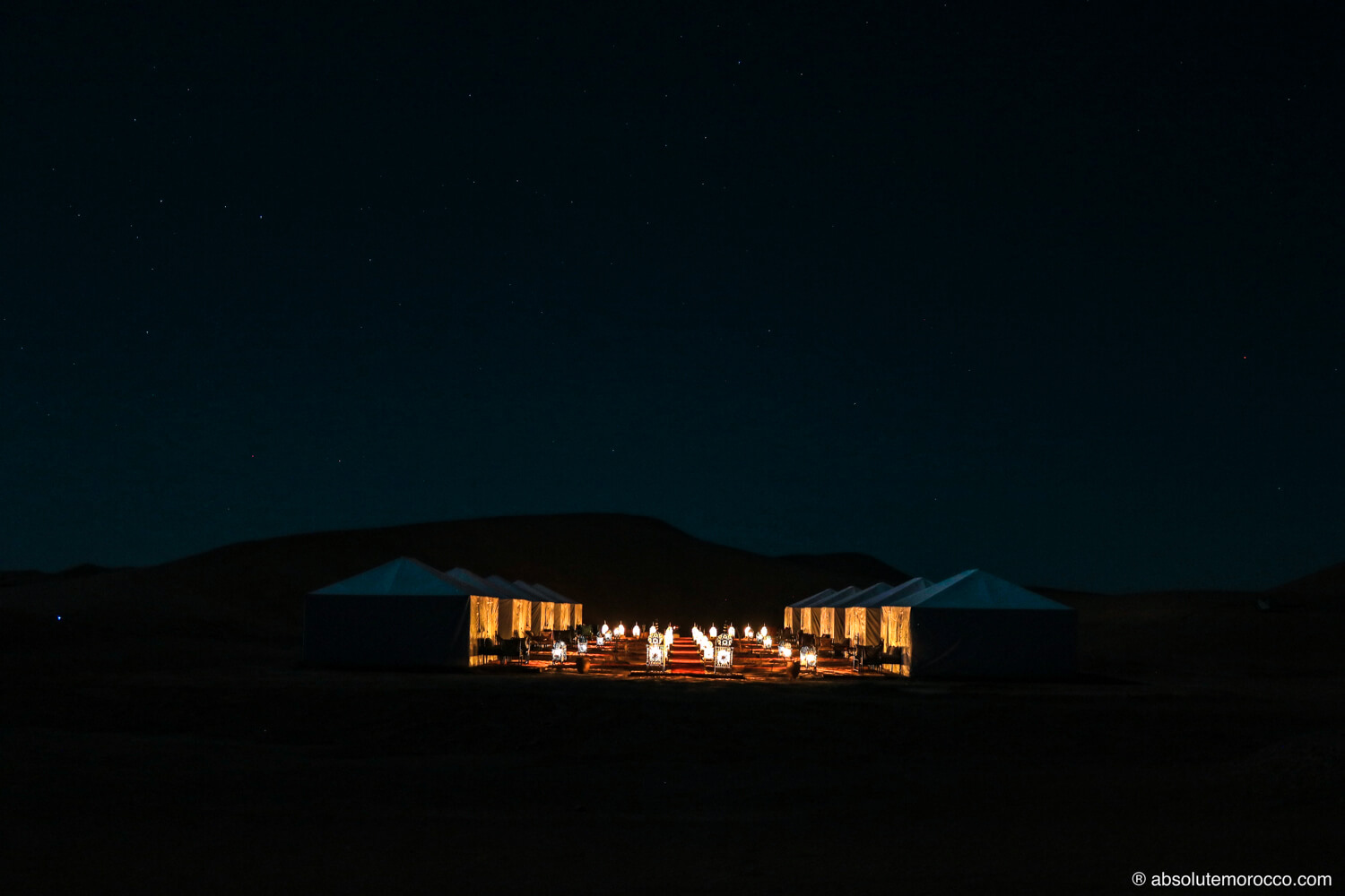Luxury desert camp, Morocco