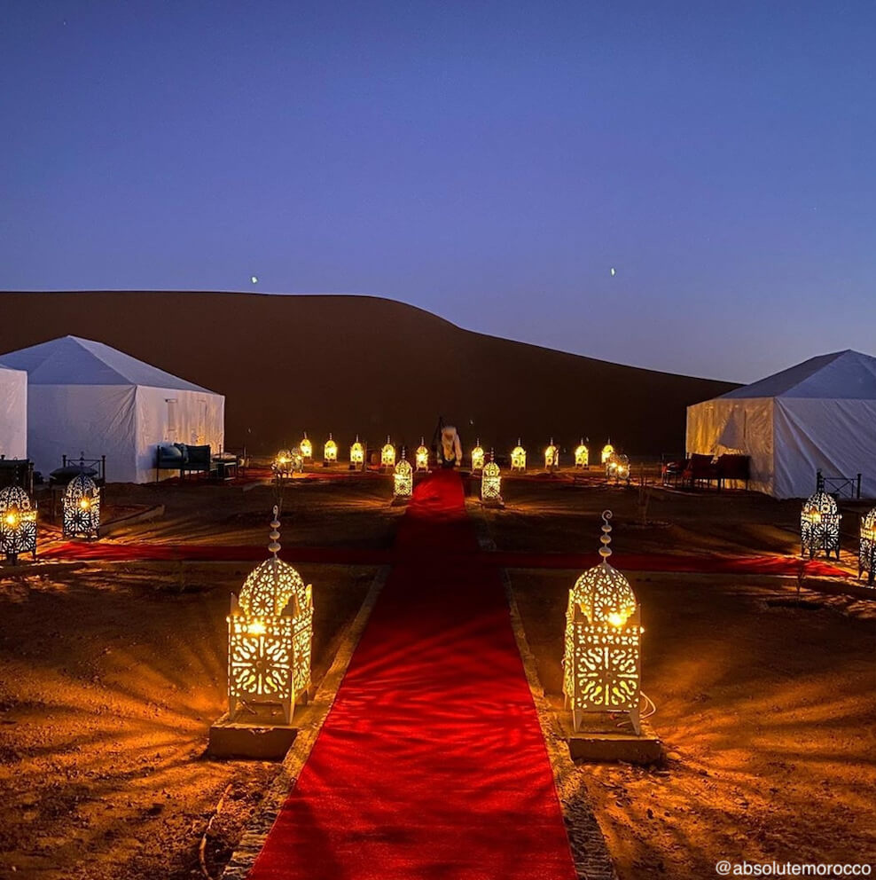 Luxury desert camp, The great-south, Morocco